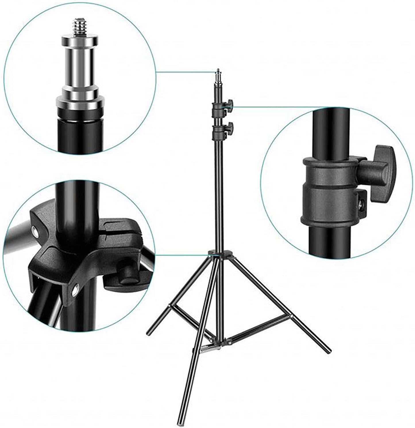 26CM LED Ring Light with 7FT Tripod & Phone Holder