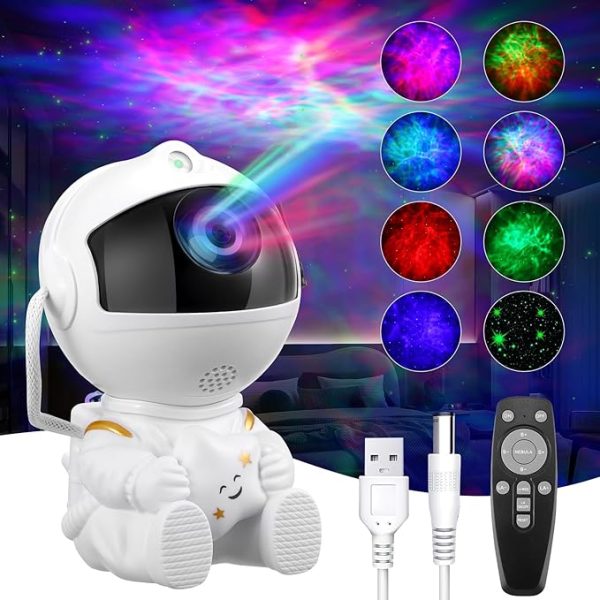 Astronaut Galaxy Projector | LED Night Light for Bedrooms