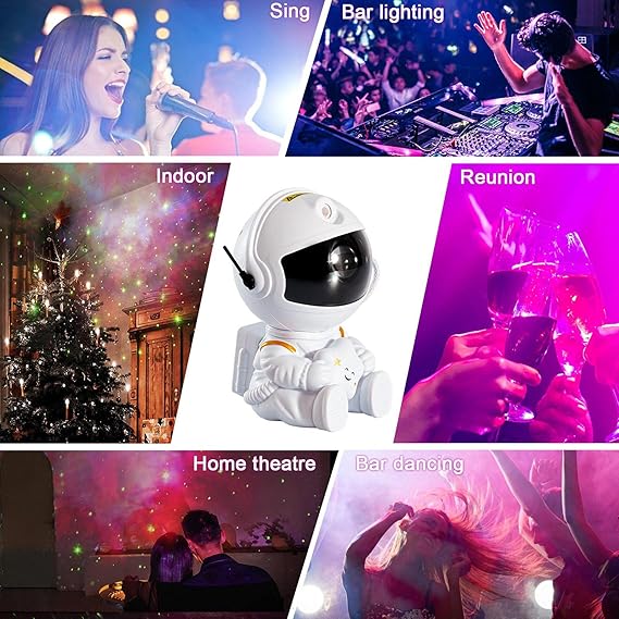 Astronaut Galaxy Projector | LED Night Light for Bedrooms