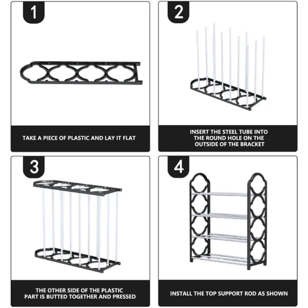 Durable Floor-Standing Shoe Rack (4 Layer)